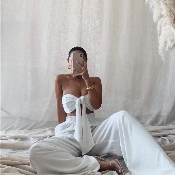 JLUXLABEL Tory Set - White linen in Medium *rare - Picture 2 of 2